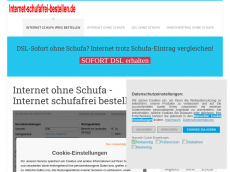 Screenshot der Domain internet-schufafrei-bestellen.de