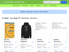 Screenshot der Domain internet-servers.de