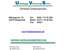 Screenshot der Domain iordanopoulos.de
