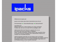 Screenshot der Domain ipacks.de