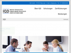 Screenshot der Domain iqd.de