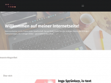 Screenshot der Domain is-text.de