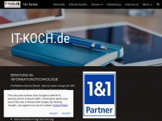 Screenshot der Domain it-koch.de