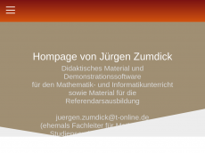 Screenshot der Domain jzumdick.de