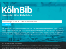 Screenshot der Domain koelner-bibliotheken.de