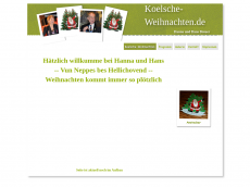 Screenshot der Domain koelsche-weihnachten.de