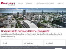 Screenshot der Domain koenigswall.de