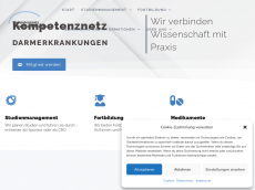 Screenshot der Domain kompetenznetz-ced.de