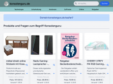 Screenshot der Domain konsolenguru.de