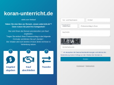 Screenshot der Domain koran-unterricht.de