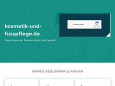 Screenshot der Domain kosmetik-und-fusspflege.de
