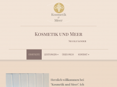 Screenshot der Domain kosmetik-und-meer.de