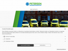 Screenshot der Domain krankentransport-petersen.de