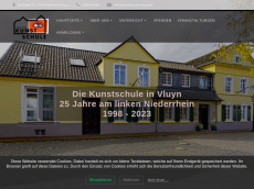 Screenshot der Domain kunstschule-nv.de