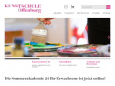 Screenshot der Domain kunstschule-offenburg.de