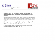 Screenshot der Domain kzvk-baden.de