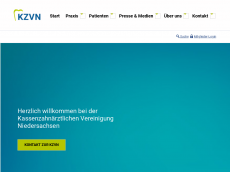 Screenshot der Domain kzvn.de