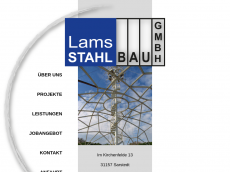 Screenshot der Domain lams-stahlbau.de