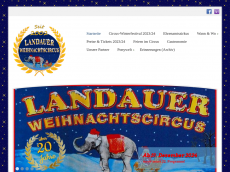 Screenshot der Domain landauer-weihnachtscircus.de