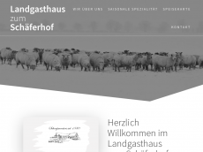 Screenshot der Domain landgasthaus-zum-schaeferhof.de