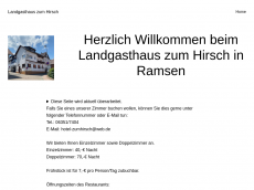 Screenshot der Domain landgasthaus-zumhirsch.de