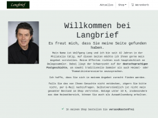 Screenshot der Domain langbrief.de