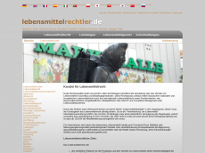 Screenshot der Domain lebensmittelrechtler.de