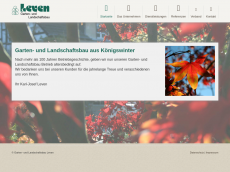 Screenshot der Domain leven-galabau.de