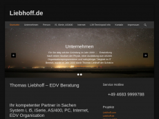 Screenshot der Domain liebhoff.de