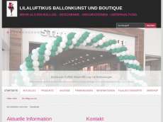 Screenshot der Domain lilaluftikus.de