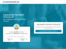 Screenshot der Domain logopaedie-henstedt-ulzburg.de