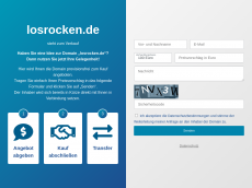 Screenshot der Domain losrocken.de