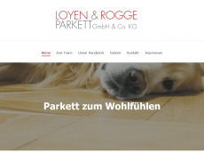 Screenshot der Domain loyen-parkett.de