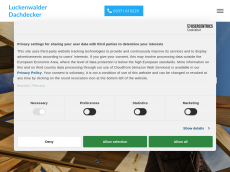 Screenshot der Domain luckenwalder-dachdecker.de