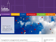 Screenshot der Domain lukasgemeinde-lampertheim.de