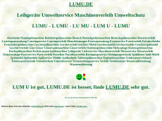 Screenshot der Domain lumu.de