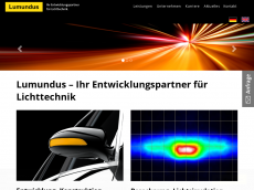 Screenshot der Domain lumundus.de
