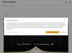 Screenshot der Domain luxusmesse.de