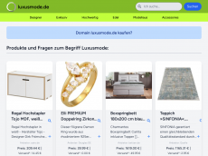 Screenshot der Domain luxusmode.de
