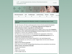 Screenshot der Domain lzr-koeln.de