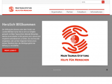 Screenshot der Domain main-taunus-stiftung.de
