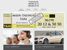 Screenshot der Domain main-taunus-taxi.de