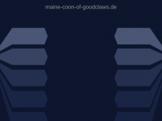 Screenshot der Domain maine-coon-of-goodclaws.de