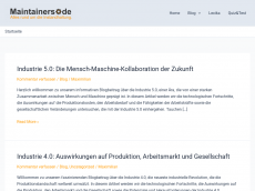 Screenshot der Domain maintainers.de