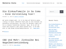 Screenshot der Domain mallorcavista.de