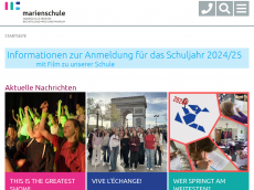Screenshot der Domain marienschulemuenster.de