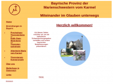 Screenshot der Domain marienschwestern-v-karmel.de