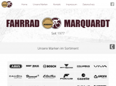 Screenshot der Domain marquardt-fahrrad.de