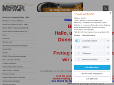 Screenshot der Domain maxomation.de