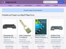 Screenshot der Domain mega-force.de